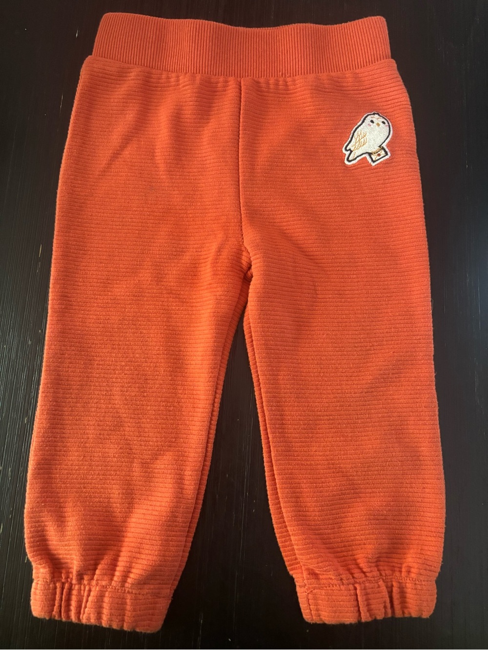 Orange Joggers with Hedwig(owl from Harry Potter)